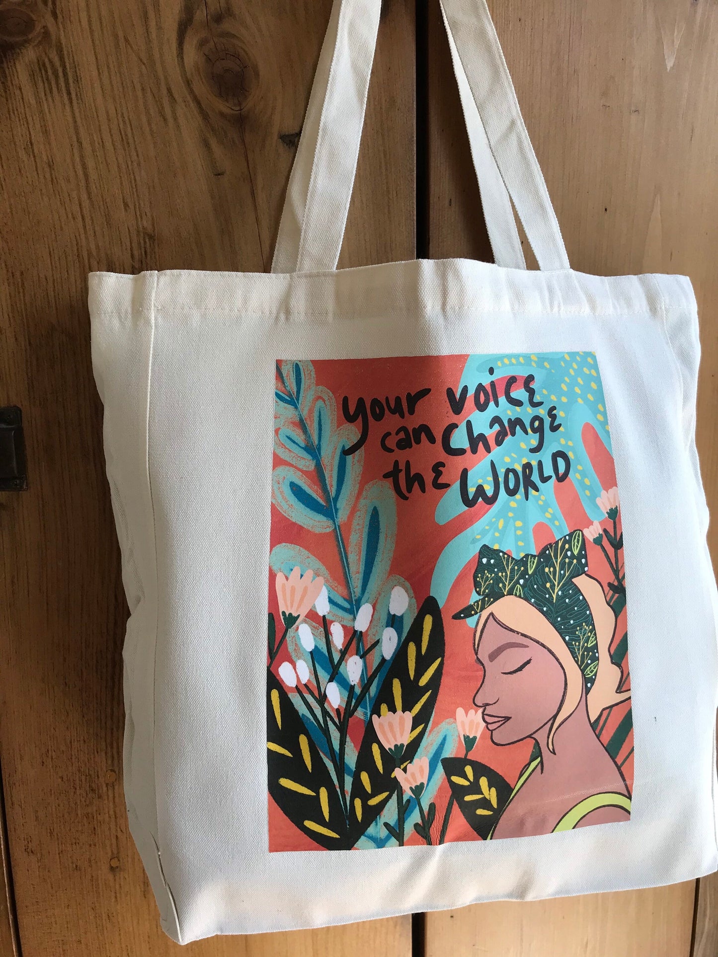 "Your Voice Can Change The World" Tote Bag