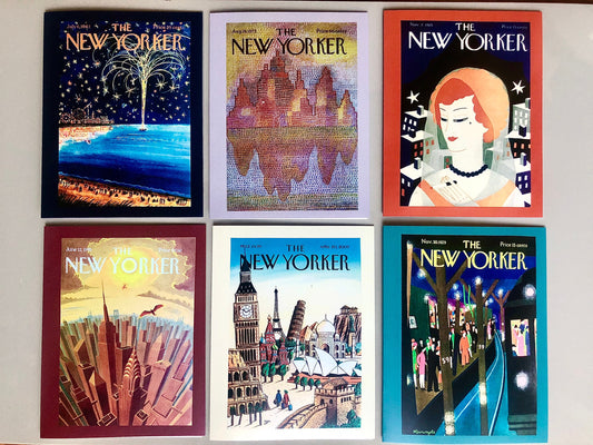 New Yorker Set of 6 Blank Greeting Cards