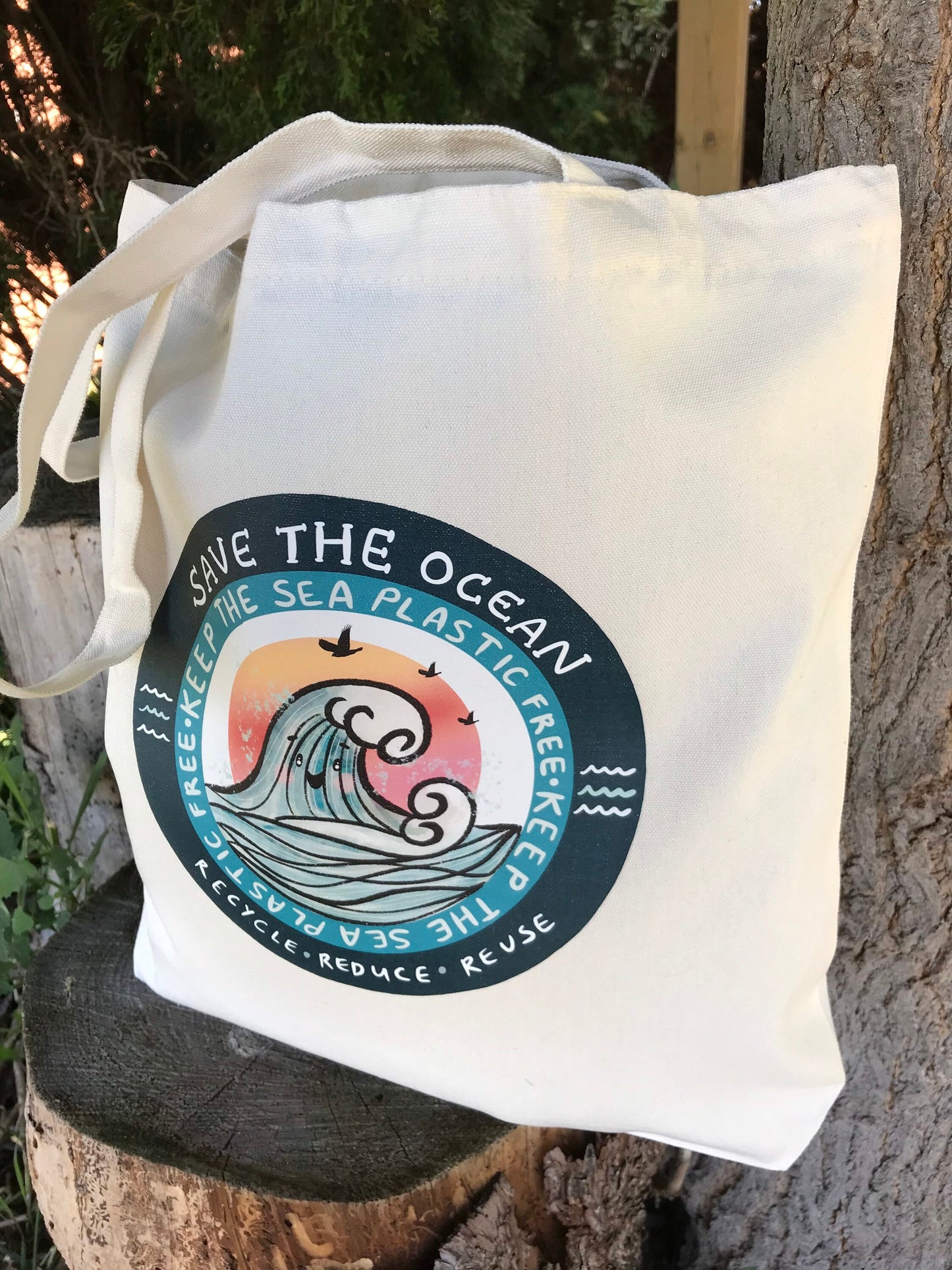 Nami's Ocean "Keep The Sea Plastic Free" Tote Bag