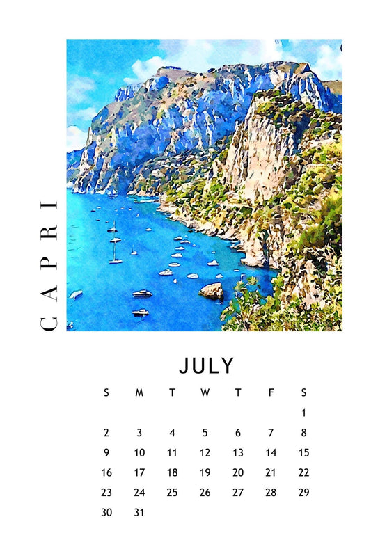 2024 Tour Around Italy Desk Calendar