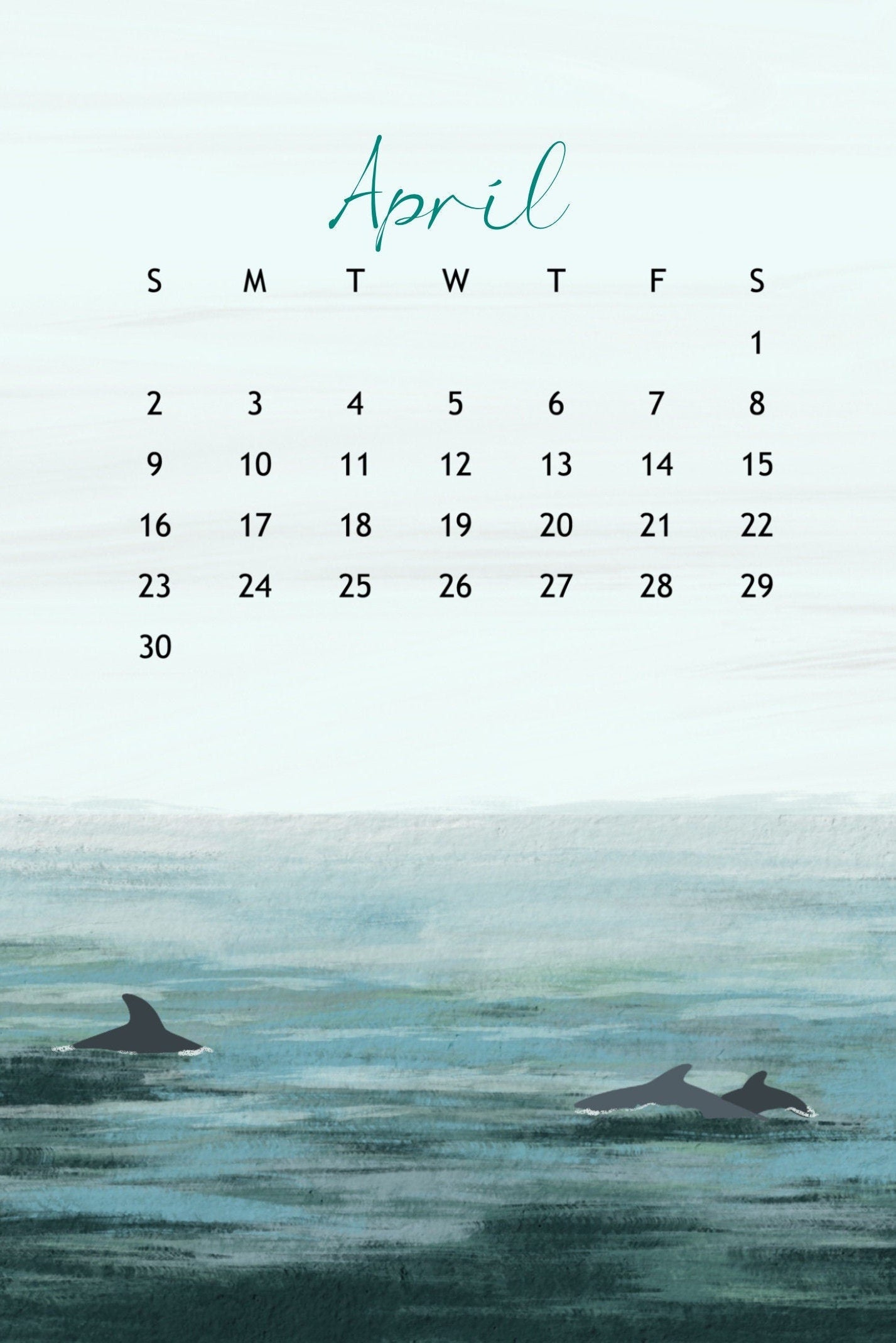2024 Ocean Waves Calendar