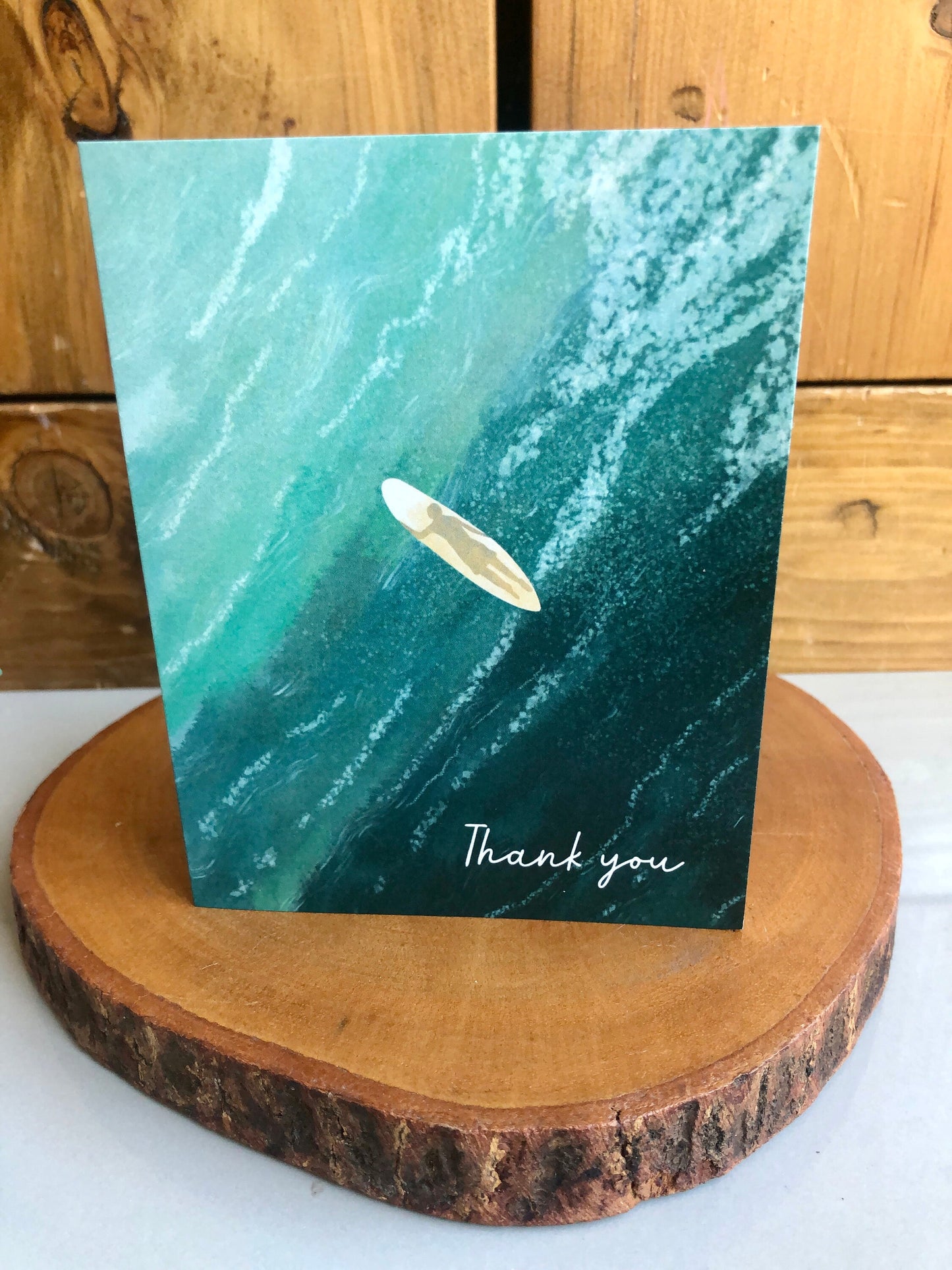 Set of 5 Blank Ocean Themed Thank you Cards