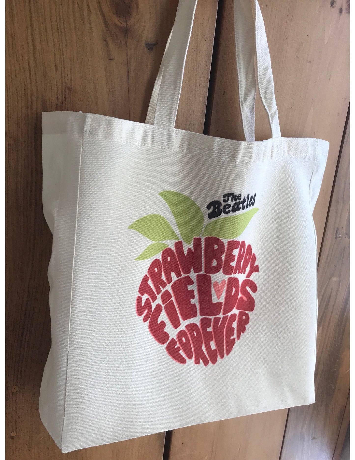 Beatles Strawberry Fields Forever Tote Bag